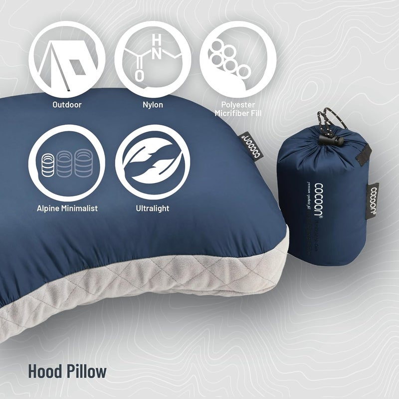 Cocoon - Premium - Ultralight Inflatable AirCore Shaped Pillow - Washable Travel Air Pillows for Camping, Hiking, Backpacking (Regular 11" x 15") - Image 2